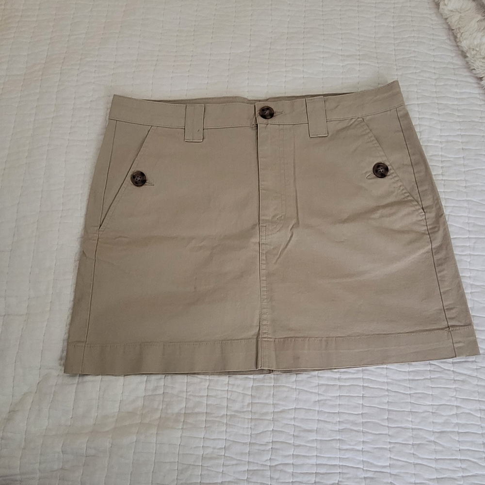 Khaki Mini Skirt